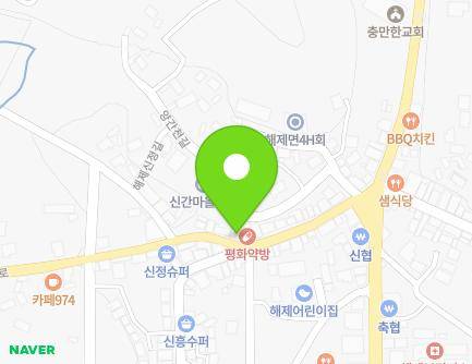 전라남도 무안군 해제면 봉대로 989-1 (청송식육점) 지도
