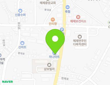 전라남도 무안군 해제면 봉대로 19 (하나마트) 지도