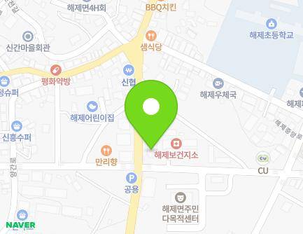 전라남도 무안군 해제면 봉대로 32 (해제새마을금고) 지도