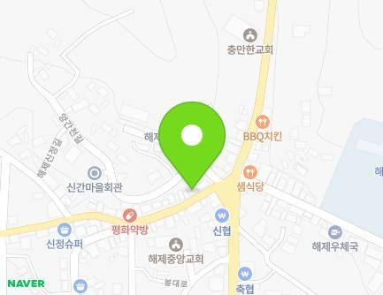 전라남도 무안군 해제면 양간로 55 (중앙세탁소) 지도