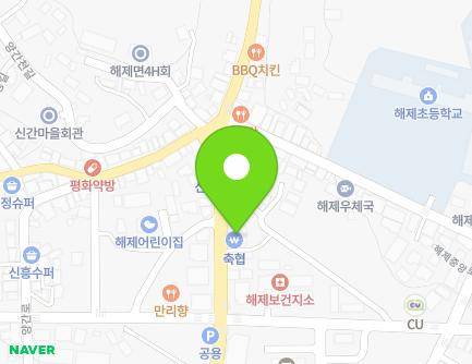 전라남도 무안군 해제면 봉대로 38 (목포무안신안축산농협해제지점) 지도
