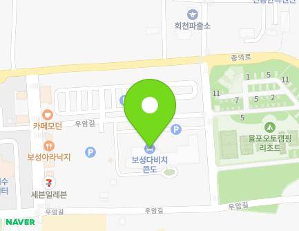 전라남도 보성군 회천면 충의로 36 (보성다비치콘도) 지도