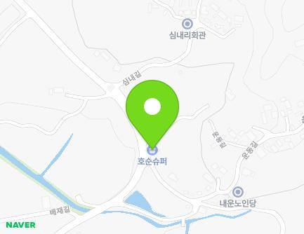 전라남도 순천시 낙안면 운동길 1-5 (호순가든슈퍼) 지도