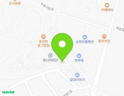 전라남도 순천시 동너리길 25 (대대동) 지도