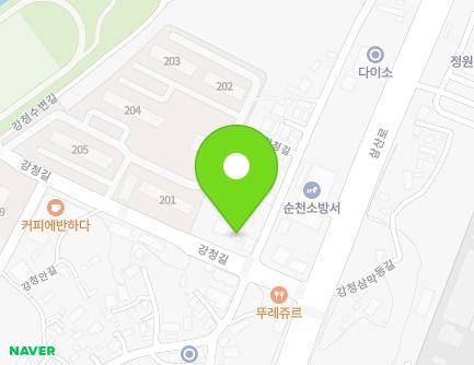 전라남도 순천시 서면 강청길 76-1 (현대전기) 지도