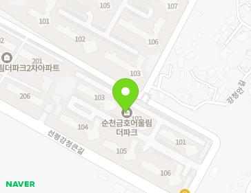 전라남도 순천시 서면 강청새길 5 (순천금호어울림더파크1차아파트) 지도