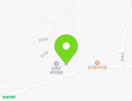 전라남도 순천시 안지길 6 (안풍동) 지도