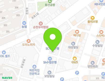 전라남도 순천시 충효로 144 (연향동, 하나빌딩) 지도