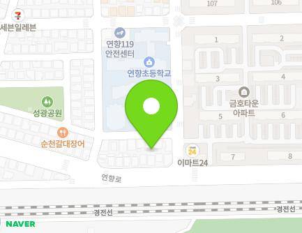 전라남도 순천시 연향번영1길 5 (연향동, 궁전어린이집) 지도