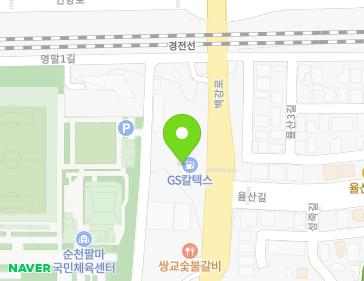전라남도 순천시 백강로 93 (연향동, LG동부주유소,캐노피) 지도