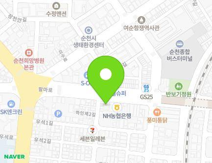 전라남도 순천시 팔마로 14 (장천동, 평강한의원) 지도