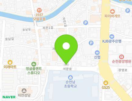 전라남도 순천시 서문로 12 (저전동, 푸른문구사) 지도