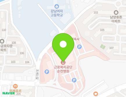 전라남도 순천시 조례1길 24 (조례동, 순천병원) 지도
