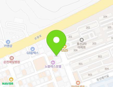 전라남도 순천시 조례못등길 8 (조례동, 해송축산) 지도