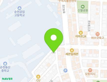 전라남도 순천시 유동3길 34 (조례동, 행운빌) 지도