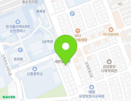 전라남도 순천시 조례못등길 60 (조례동, 현대컴프라자) 지도