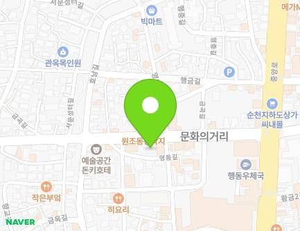 전라남도 순천시 금곡길 21 (행동, 해뜨랑) 지도