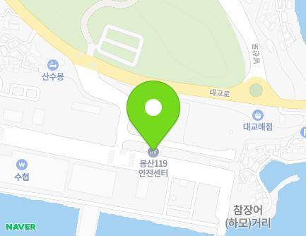 전라남도 여수시 어항단지로 222-5 (남산동, 봉산119안전센터) 지도