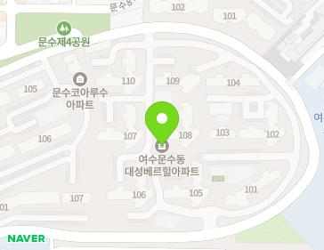 전라남도 여수시 여문2로 128-38 (문수동, 대성베르힐) 지도