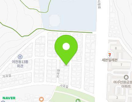 전라남도 여수시 가곡길 12-7 (선원동) 지도