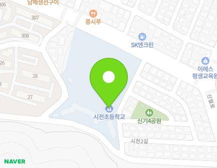 전라남도 여수시 망마로 82-17 (신기동, 시전초등학교) 지도