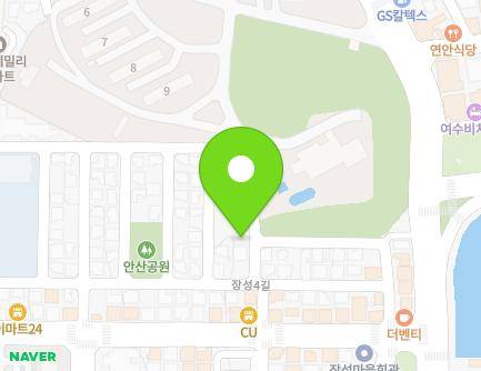 전라남도 여수시 장성2길 21 (안산동, 여천은현교회) 지도