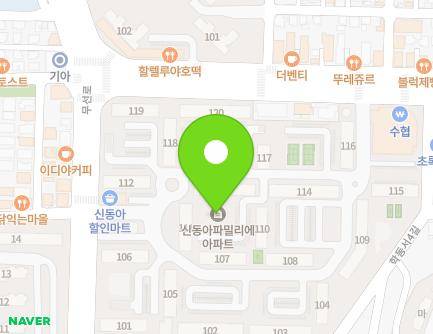 전라남도 여수시 무선로 50 (학동, 신동아파밀리에아파트) 지도