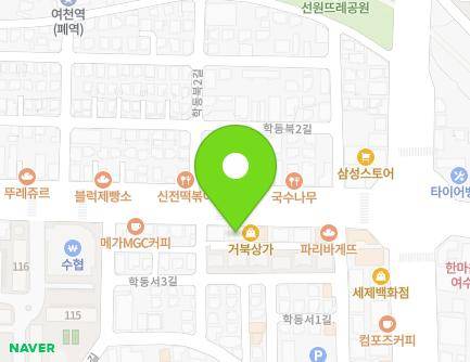 전라남도 여수시 쌍봉로 46-1 (학동) 지도