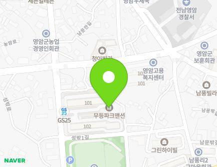 전라남도 영암군 영암읍 성밖로 18 (영암무등파크맨션) 지도