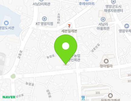 전라남도 영암군 영암읍 농암로 17 (원룸뜨라페) 지도