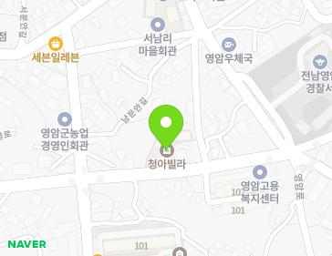 전라남도 영암군 영암읍 농암로 31 (청아빌라) 지도
