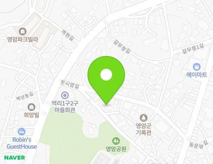전라남도 영암군 영암읍 웃시암길 15-4 (정수연립) 지도
