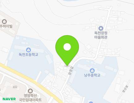 전라남도 영암군 학산면 장정길 11 (독천하숙) 지도