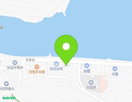 전라남도 완도군 보길면 청별길 18-2 지도