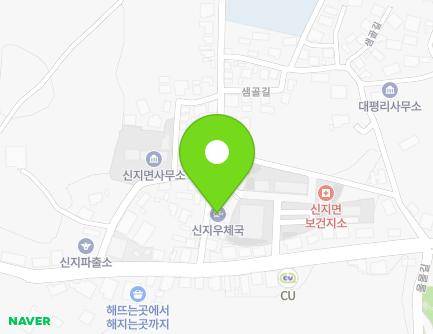 전라남도 완도군 신지면 대곡길 6-1 (신지우체국) 지도