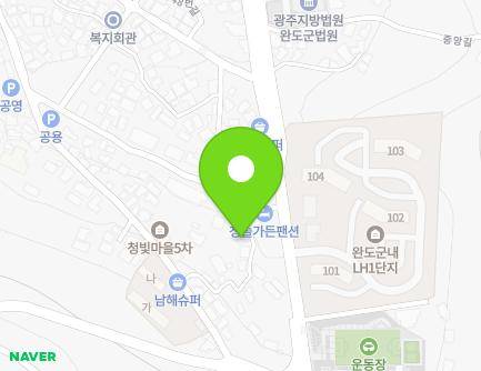전라남도 완도군 완도읍 청해진남로23번길 66 지도