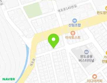 전라남도 완도군 완도읍 개포로130번길 7-1 지도