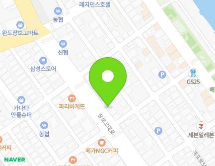 전라남도 완도군 완도읍 장보고대로 191 (화순식당,잉크나라) 지도