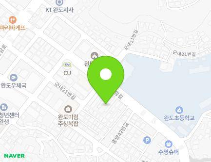 전라남도 완도군 완도읍 중앙길 36 (광림월드빌아파트) 지도