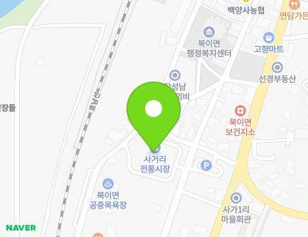 전라남도 장성군 북이면 사남북길 22 (사거리시장) 지도