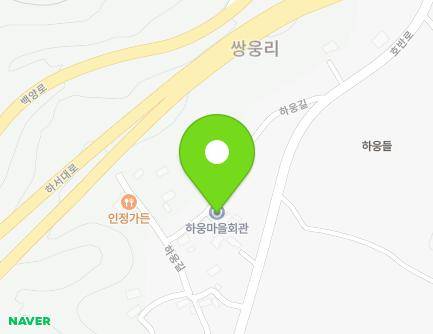 전라남도 장성군 북하면 하웅길 17 (하웅경로당) 지도