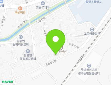 전라남도 장성군 황룡면 신월산1길 42 (우신아파트) 지도