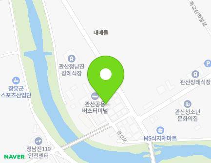 전라남도 장흥군 관산읍 관산우회로 117-8 지도