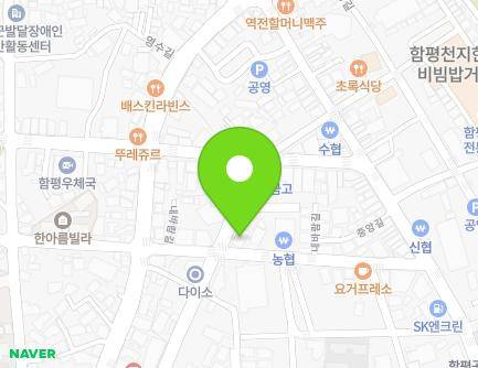 전라남도 함평군 함평읍 내바람길 39 지도