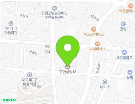 전라남도 함평군 함평읍 내바람길 9 (한아름빌라) 지도