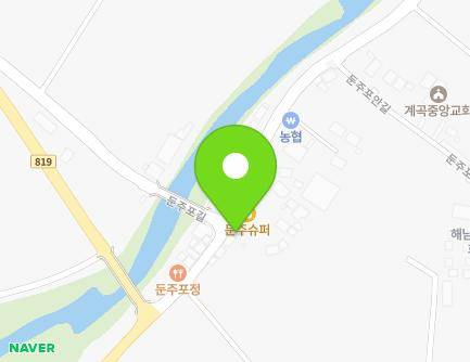 전라남도 해남군 계곡면 둔주포길 347-1 (둔주이발관) 지도