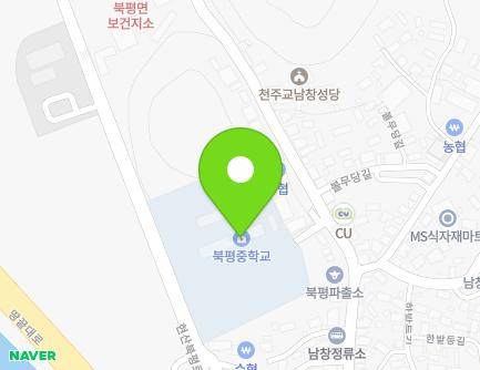 전라남도 해남군 북평면 달량진길 38 (북평중학교) 지도