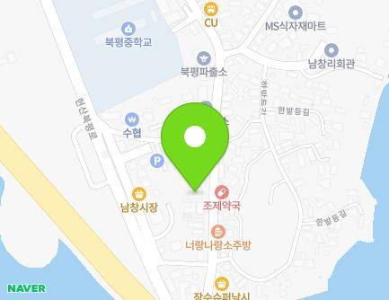 전라남도 해남군 북평면 달량진길 58-1 (남창연세의원) 지도