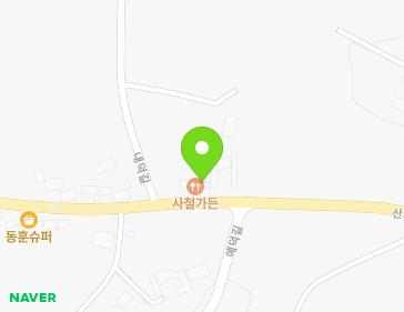전라남도 해남군 산이면 산이로 846 (사철가든) 지도