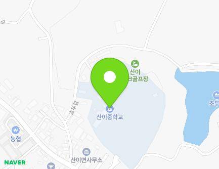 전라남도 해남군 산이면 비석길 98-2 (산이중학교) 지도